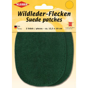 KLEIBER Wildlederflecken klein 2x12,5cmx10cm/grün