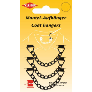 KLEIBER Metall Mantelhänger 3Stk./schwarz