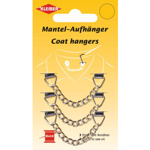 KLEIBER Metall Mantelhänger 3Stk./silber