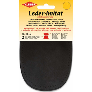 KLEIBER Leder-Imitat mit Kaschierung 2x10cmx15cm/schwarz
