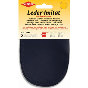 KLEIBER Leder-Imitat mit Kaschierung 2x10cmx15cm/marine