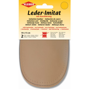 KLEIBER Leder-Imitat mit Kaschierung 2x10cmx15cm/beige