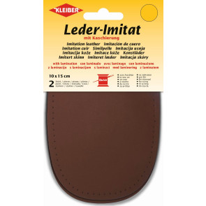 KLEIBER Leder-Im.at m. Kaschierung 2x10cmx15cm/mbraun