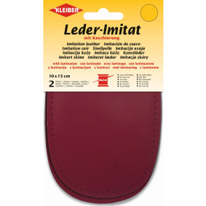 KLEIBER Leder-Imitat mit Kaschierung 2x10cmx15cm/bordeaux