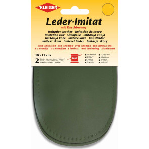 KLEIBER Leder-Imitat mit Kaschierung 2x10cmx15cm/oliv