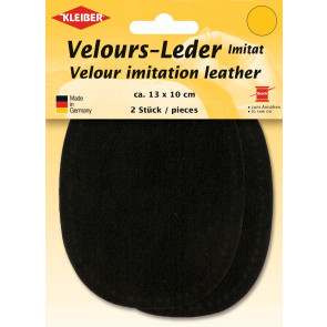 KLEIBER Velours-Leder-Imitat klein 2x13cmx10cm/dunkelbraun