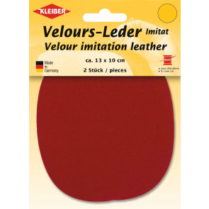 KLEIBER Velours-Leder-Imitat klein 2x13cmx10cm/rot