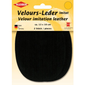 KLEIBER Velours-Leder-Imitat klein 2x13cmx10cm/schwarz