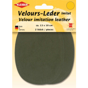 KLEIBER Velours-Leder-Imitat klein 2x13cmx10cm/oliv