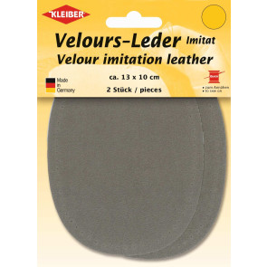KLEIBER Velours-Leder-Imitat klein 2x13cmx10cm/taupe