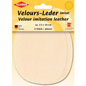 KLEIBER Velours-Leder-Imitat klein 2x13cmx10cm/elfenbein