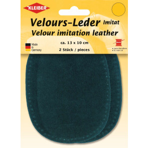 KLEIBER Velours-Leder-Imitat klein 2x13cmx10cm/wasserblau