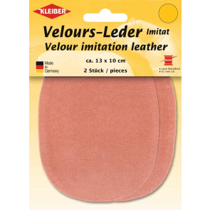 KLEIBER Velours-Leder-Imitat klein 2x13cmx10cm/lachs