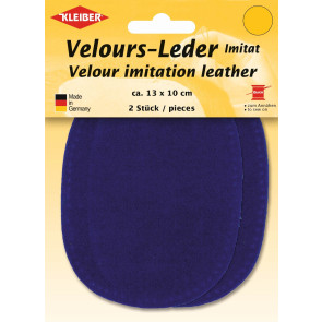 KLEIBER Velours-Leder-Imitat klein 2x13cmx10cm/königsblau
