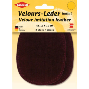 KLEIBER Velours-Leder-Imitat klein 2x13cmx10cm/pflaume