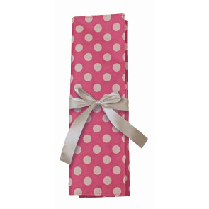 KLEIBER Häkelnadeltasche pink/weiß