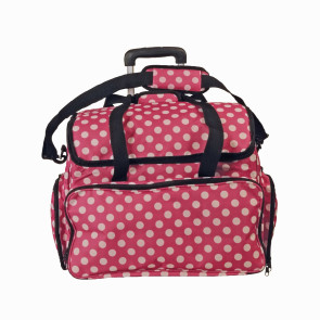 KLEIBER Nähmaschinen-Trolley pink/weiß