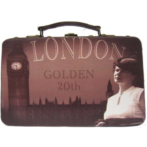 KLEIBER Retro Koffer London Golden 20th 30cmx18cmx11,5 cm