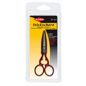 KLEIBER Stickschere mit Spitze 90mm/rot