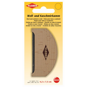 KLEIBER Woll- und Kaschmierkamm  4,2x7,5cm/braun