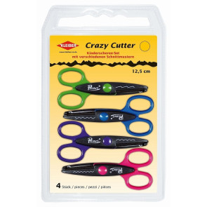 KLEIBER Kinderscheren Set Crazy Cutter 125mm/4-teilig