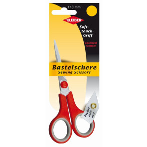 KLEIBER Soft-Touch-Bastelschere 140mm/rot