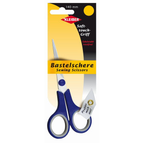 KLEIBER Soft-Touch-Bastelschere 140mm/blau