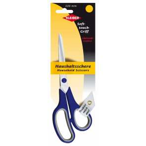 KLEIBER Soft-Touch-Haushaltsschere 220mm/blau