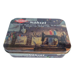 KLEIBER Nähset in Metalldose 11cmx7,5cmx3cm/nähmaschine