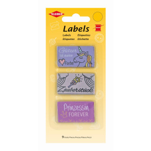 KLEIBER Labels Mädchen 9Stück/4,5x2,5cm/