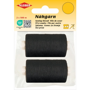 KLEIBER Nähgarn 500m/2xschwarz