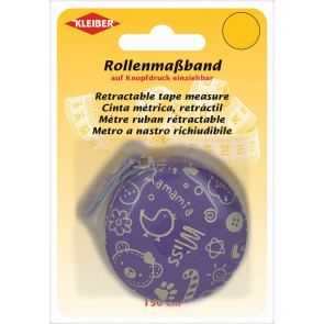 KLEIBER Rollmaßband 150cm/lila