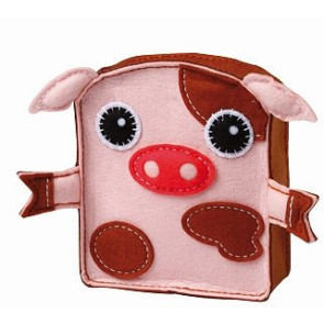 KLEIBER Filz-Rucksack Schweinchen