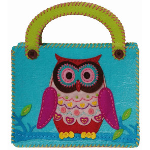 KLEIBER Filztasche Eule blau