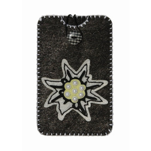KLEIBER Filz Smartphone-Tasche groß-Edelweiß