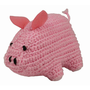 KLEIBER Häkeltier Schweinchen 12x6cm