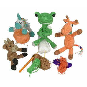 KLEIBER Häkeltier Frosch 25x11cm/grün
